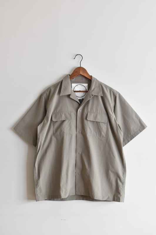 「BURLAP OUTFITTER」S/S camp shirts -brindle-