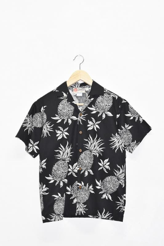 「Hilo Hattie」boys aloha shirt -black-
