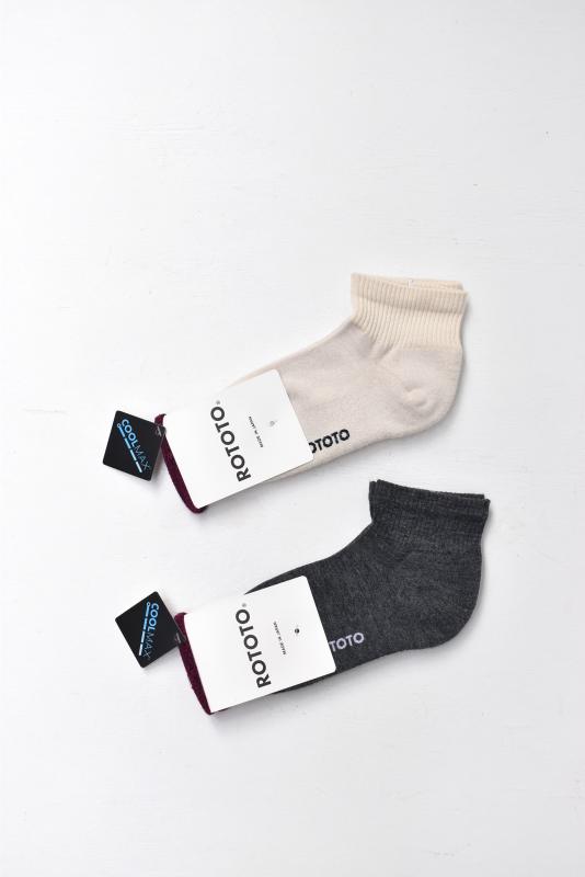 "RoToTo" fine cool ankle socks (women) 