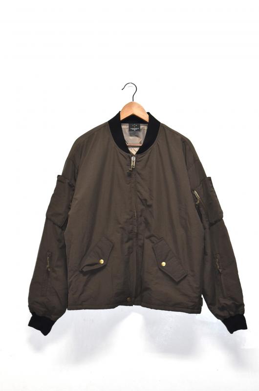 「AXESQUIN」insulated RCAF jacket -dark chocolate-