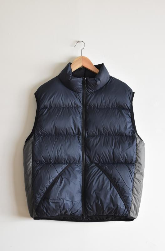 「TAION」×「OOM」down vest -navy-