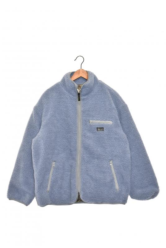 "GOHEMP" brown lodge jacket -cloud blue- 