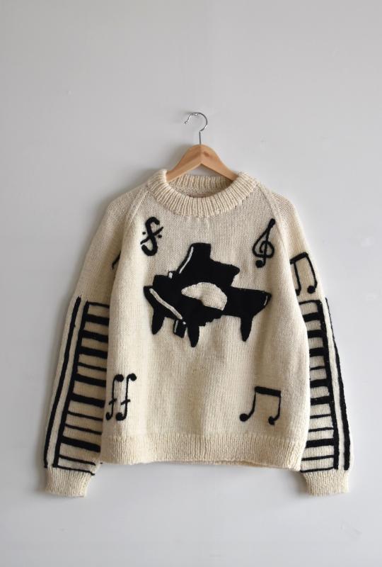「leh」piano knit sweater