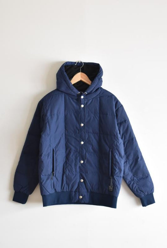 「TAION」sports classic down hoodie -navy-