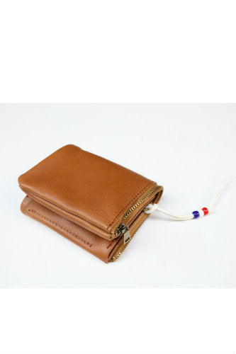 "maggie farm" half chief wallet -brown- 