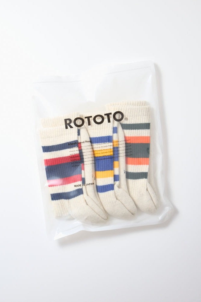 「ROTOTO」3 pack everyday athletic socks