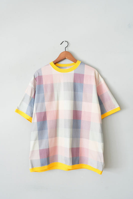 「IMPRESTORE」multi check s/s Tee