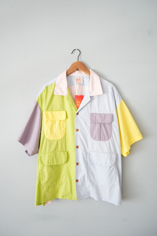 「IMPRESTORE」crazy open collar s/s shirts
