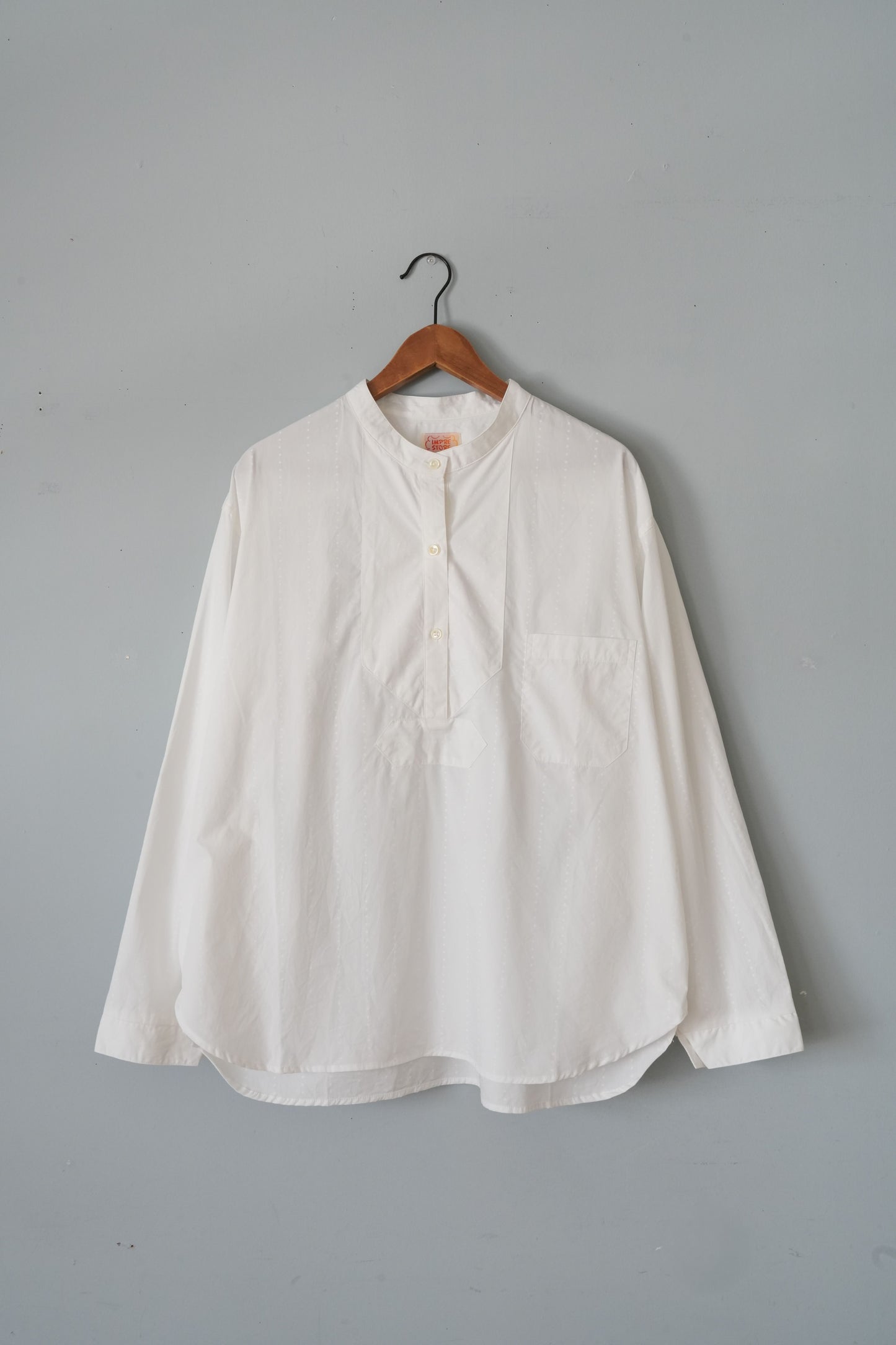 「IMPRESTORE」fisherman shirt -pinst米ripe-