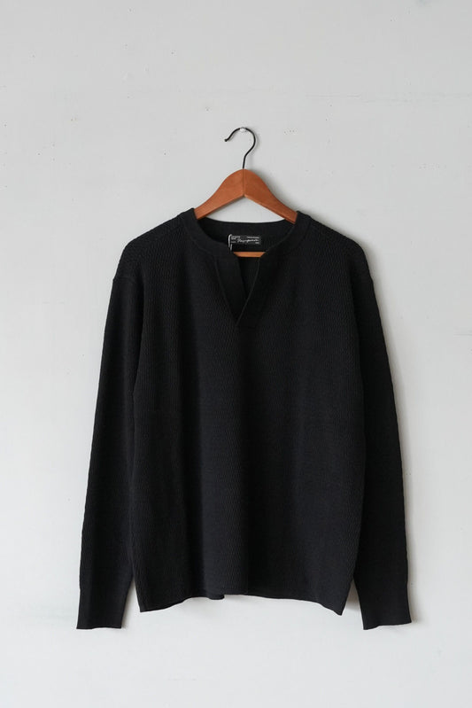 「nasngwam」counter knit -black-