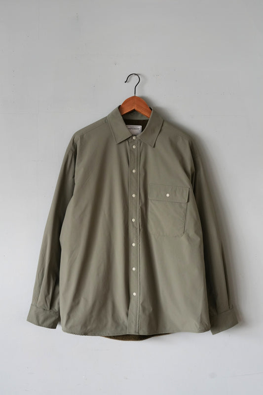 「PAPERSKY」HIKE＆BIKE warm light shirt -light khaki-