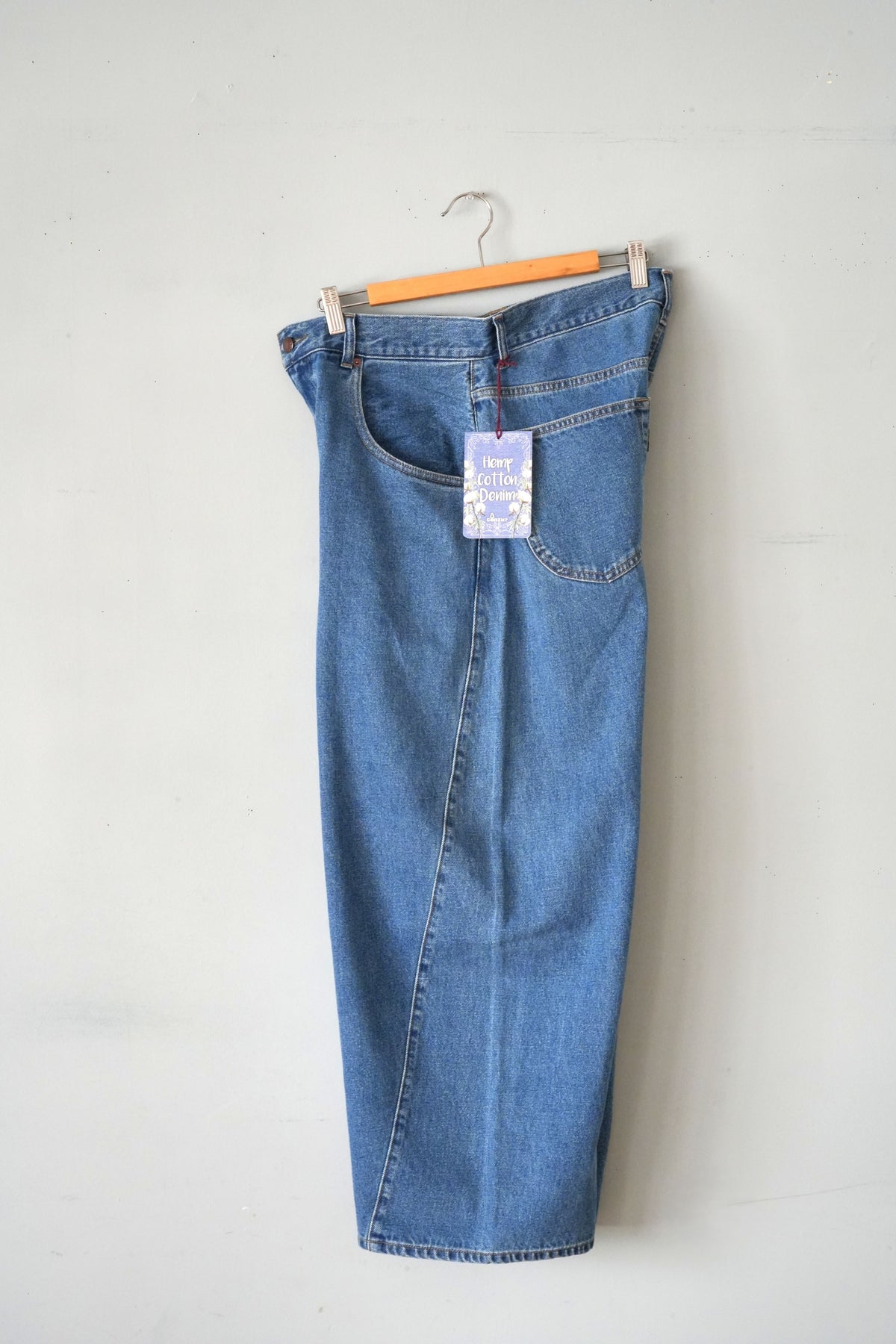「GOHEMP」barrel pants -used wash-