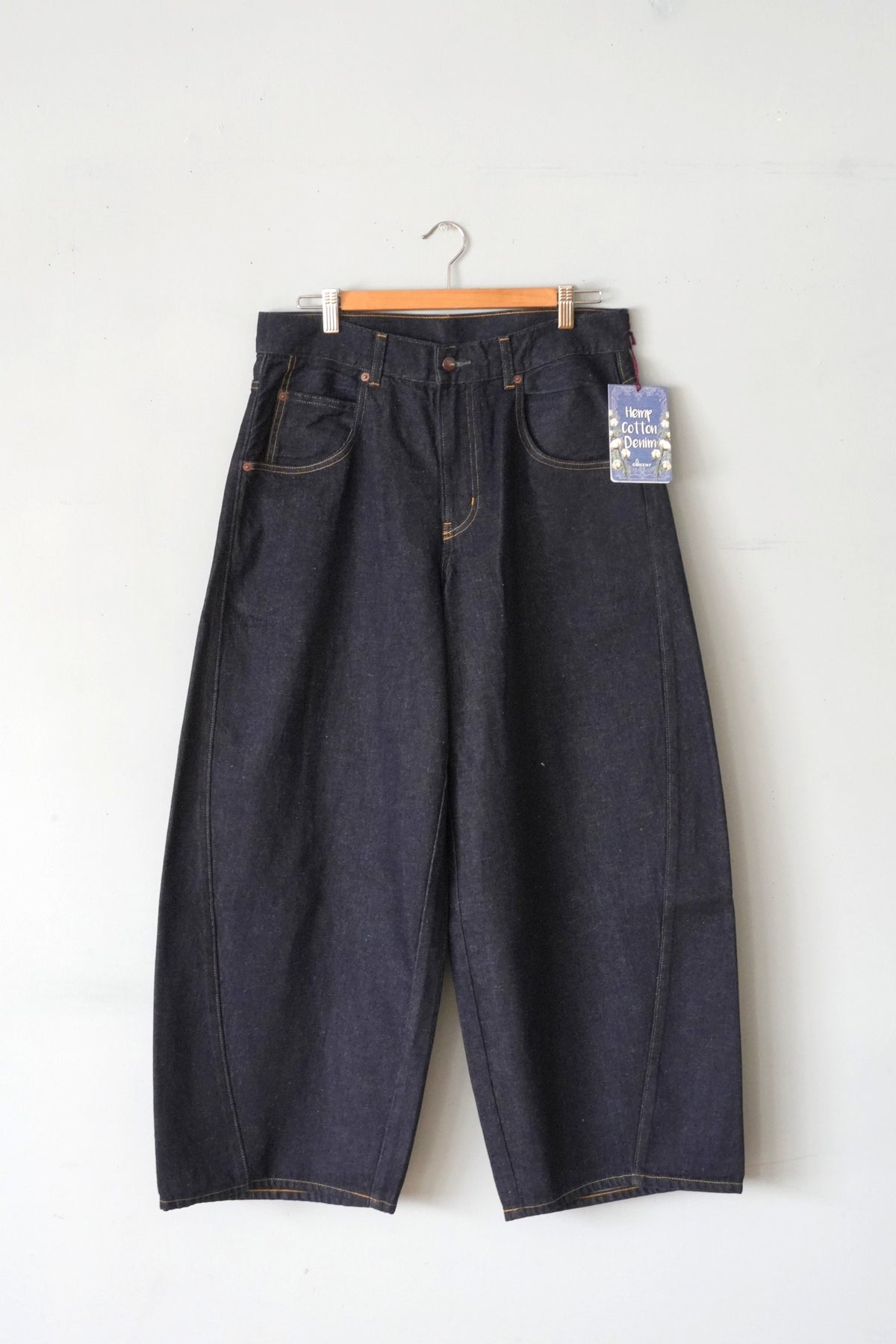 「GOHEMP」barrel pants -one wash-