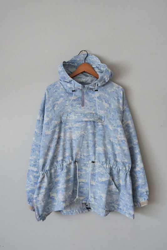 「imprestore」anorak hoodie -indigo degicamo-