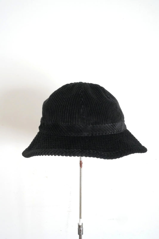 「cableami」5w corduroy metro hat -black-