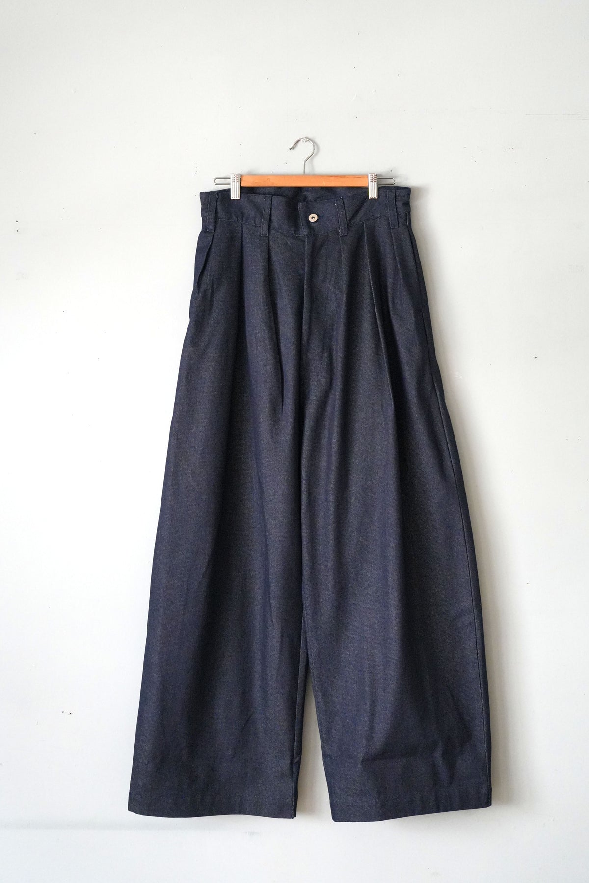 「leh」volendam worker wide pants -indigo-