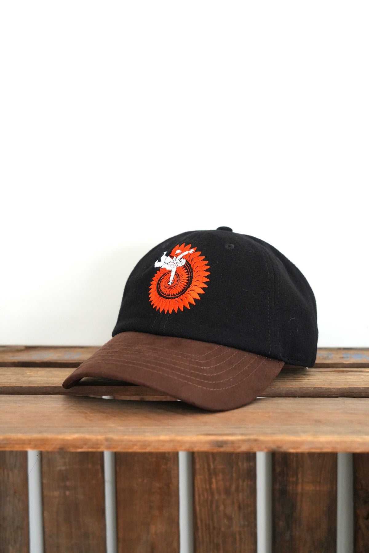 「RAY TROLL」helicoprion vertigo homage wool ６panel -black-