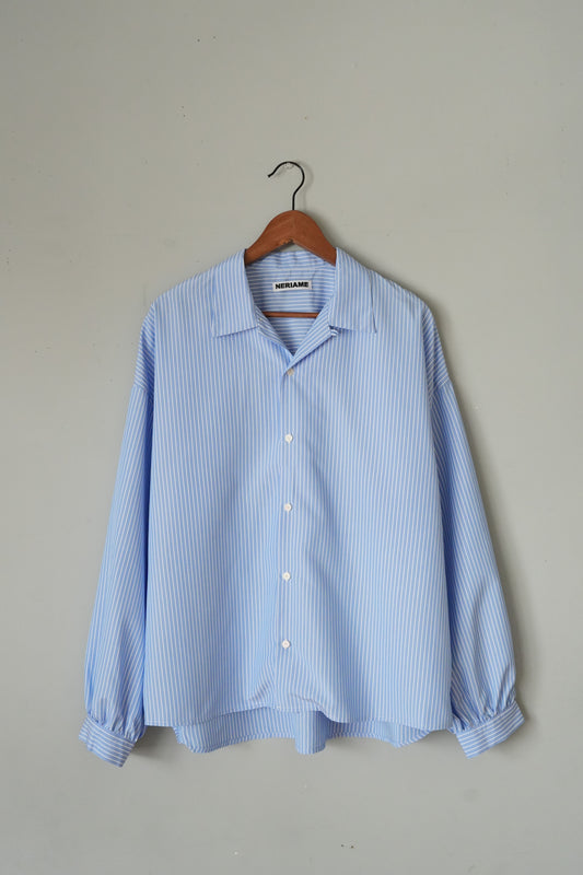 「NERIAME」2way collar shirts -stripe-