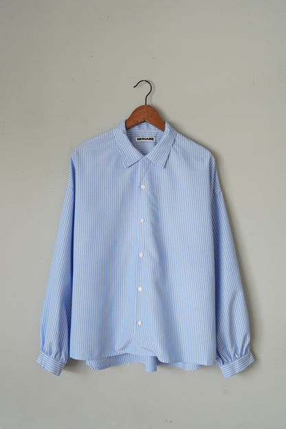 「NERIAME」2way collar shirts -stripe-