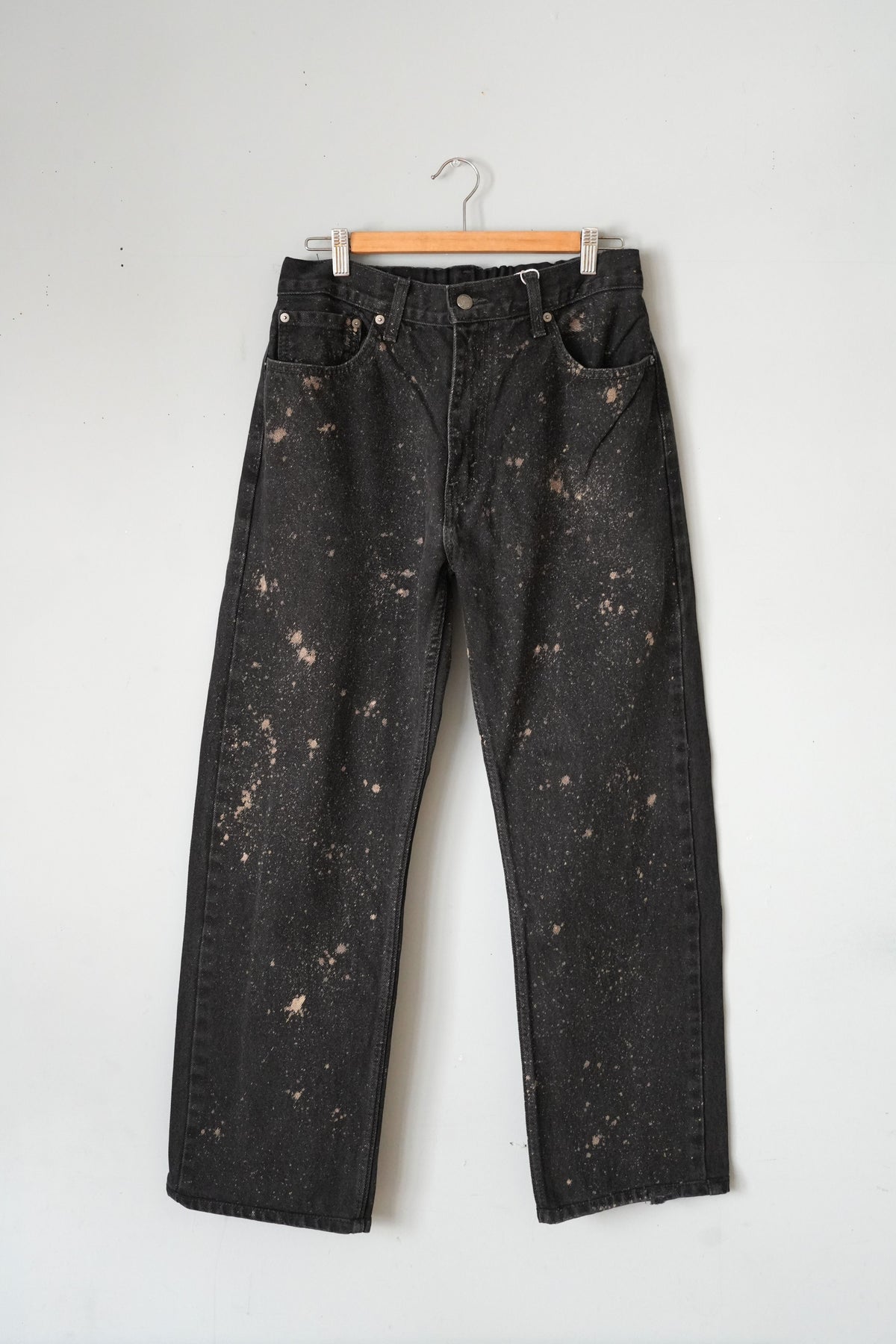「nasngwam」galaxy denim pants -black- L