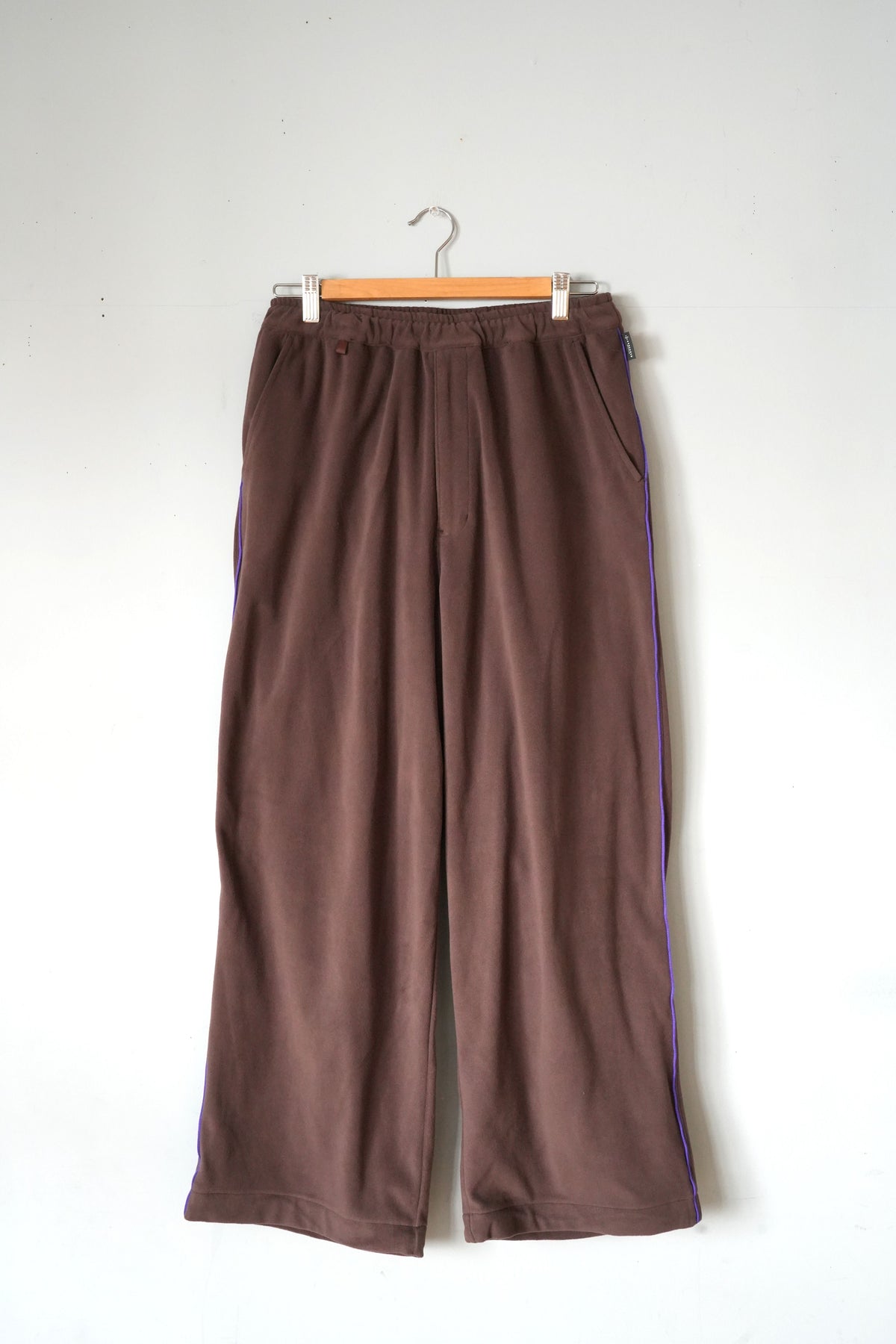 「axesquin modified」polatec micro fleece big pants -brown-