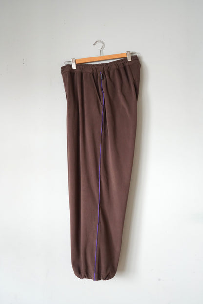 「axesquin modified」polatec micro fleece big pants -brown-
