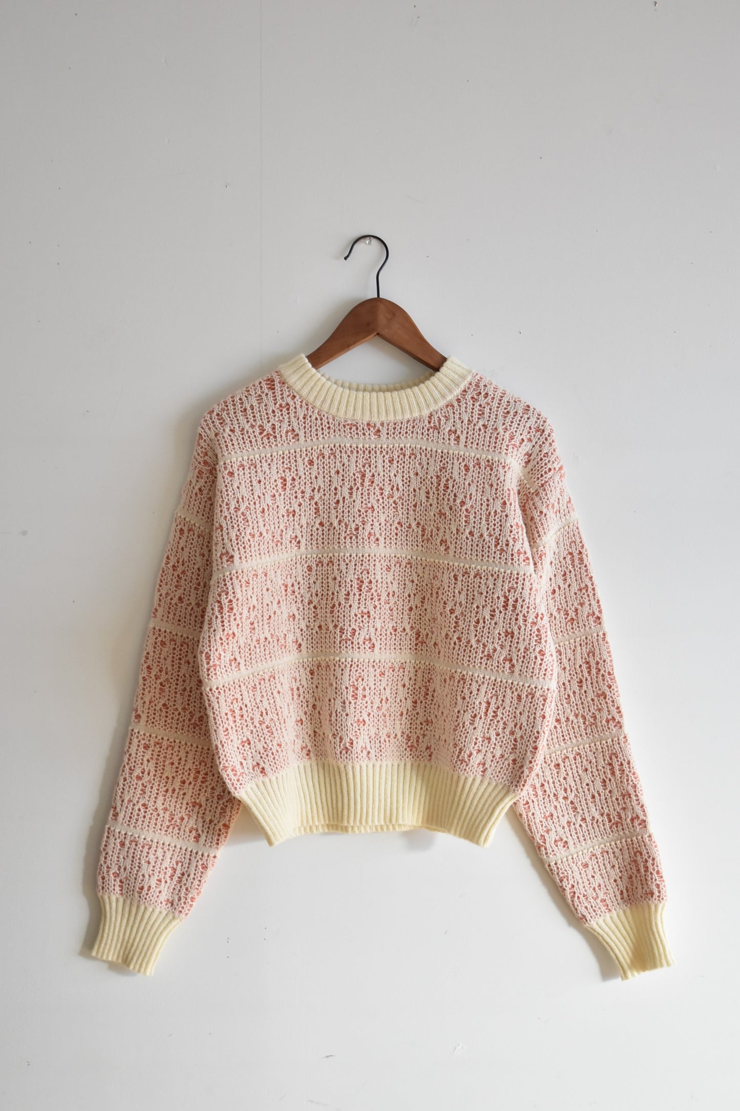 「hunch」color scheme jacquard knit -orange-