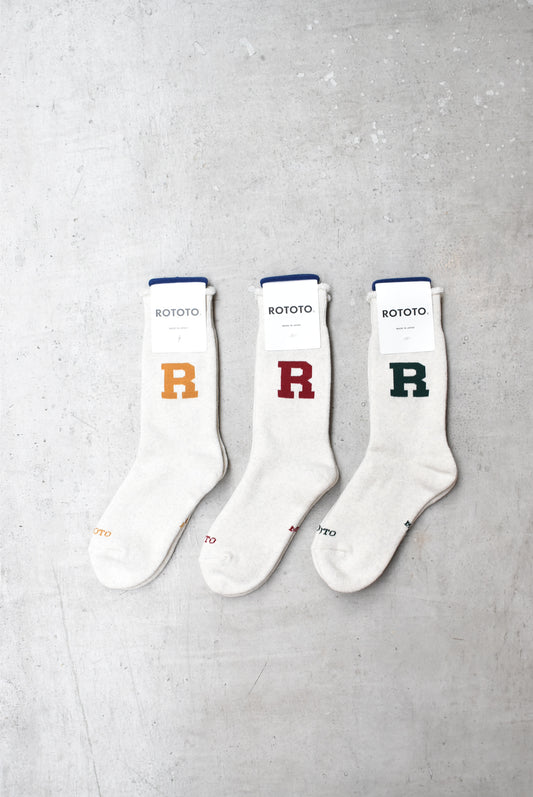 「ROTOTO」raffy sweat socks "R logo"