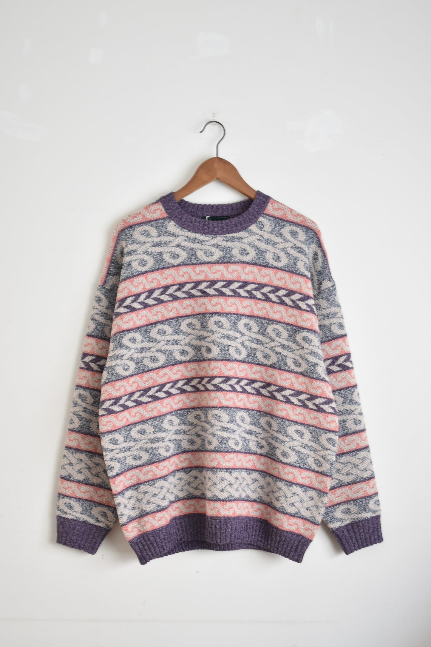 「nasngwam」braid knit -purple-