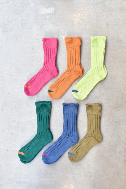 「ROTOTO」chunky ribbed crew socks