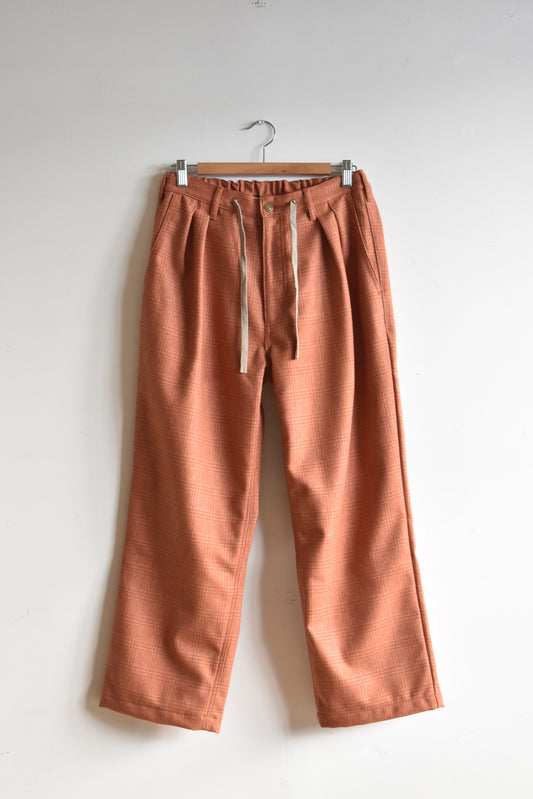 「nasngwam」lumber pants -orange check-