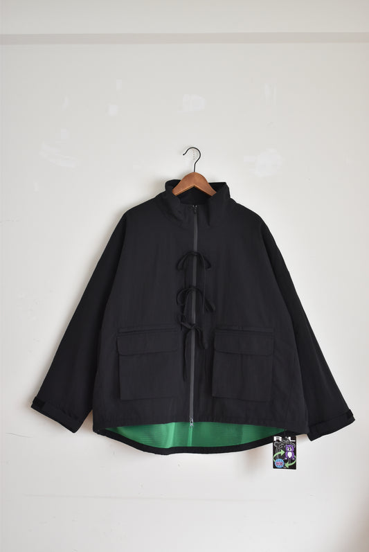 「NERIAME」front ribbon jacket -black-