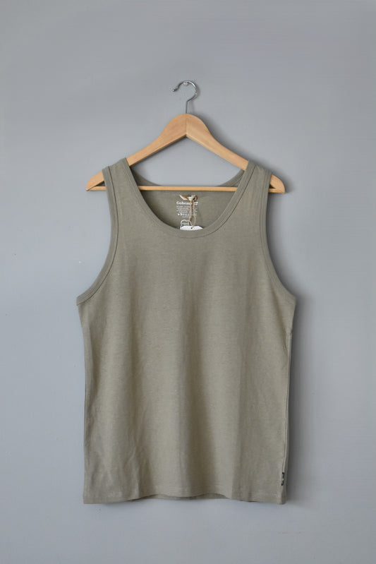 「GOHEMP」fineday tanktop -sand stone-