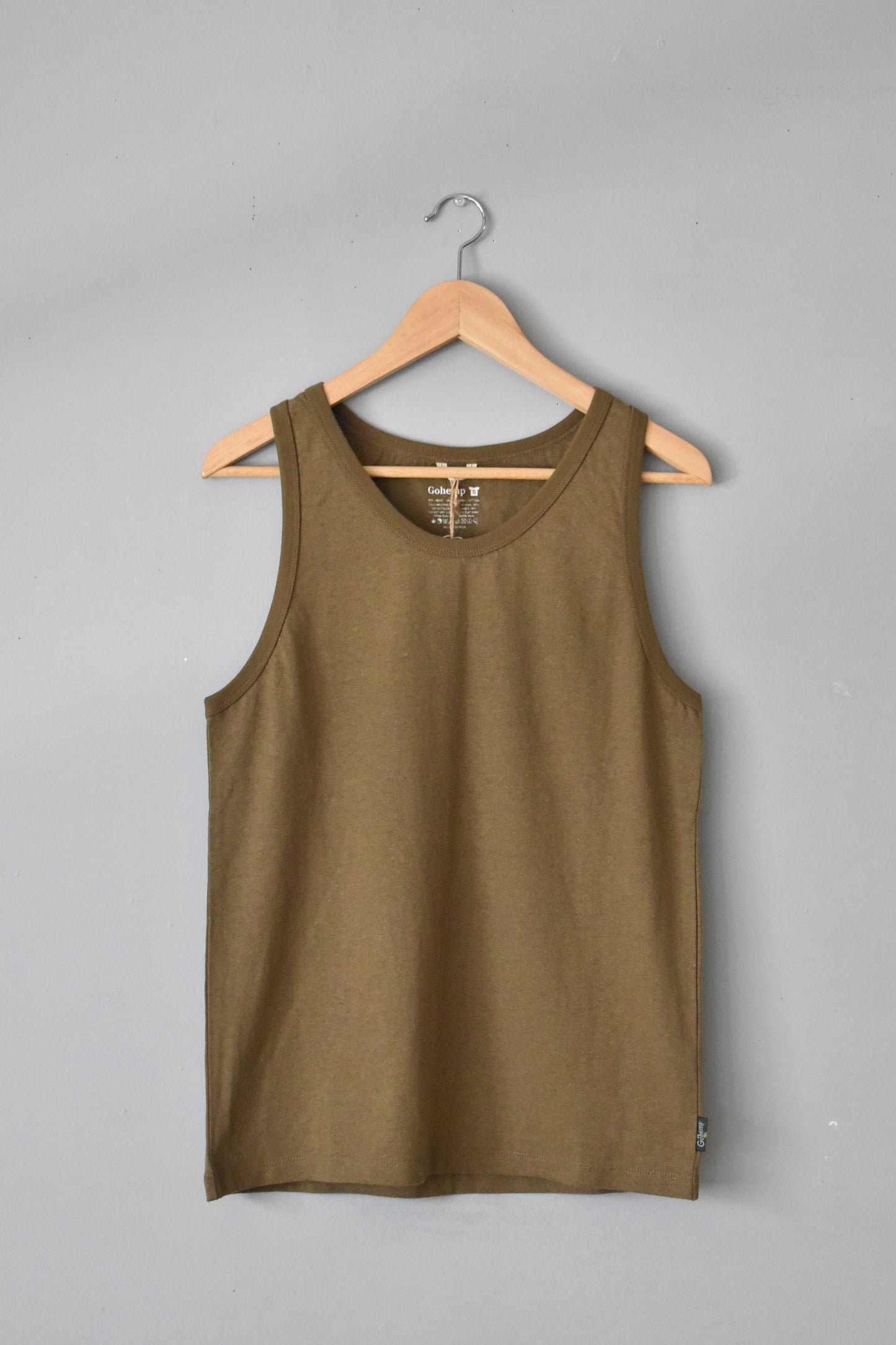 「GOHEMP」fineday tanktop -saddle brown-