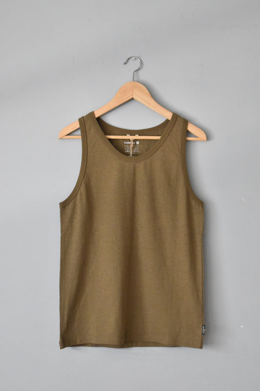 「GOHEMP」fineday tanktop -saddle brown-