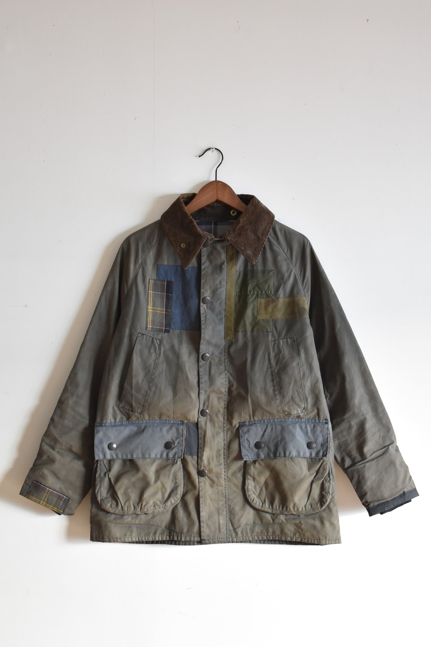 「Yoused」oiled repair jacket -olive- size38-40