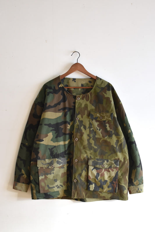 「Mr.remakeman」camo reversible no collar shirt-jacket #3 サイズ3