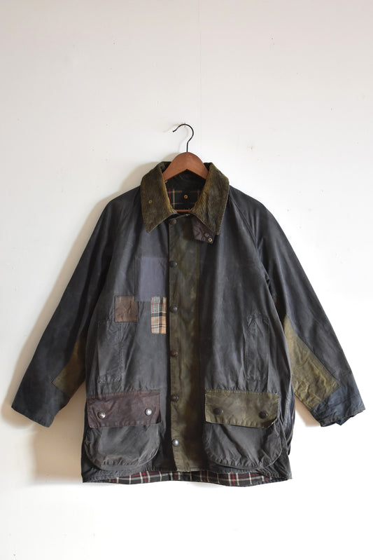 「Yoused」oiled repair jacket -charcoal- size40