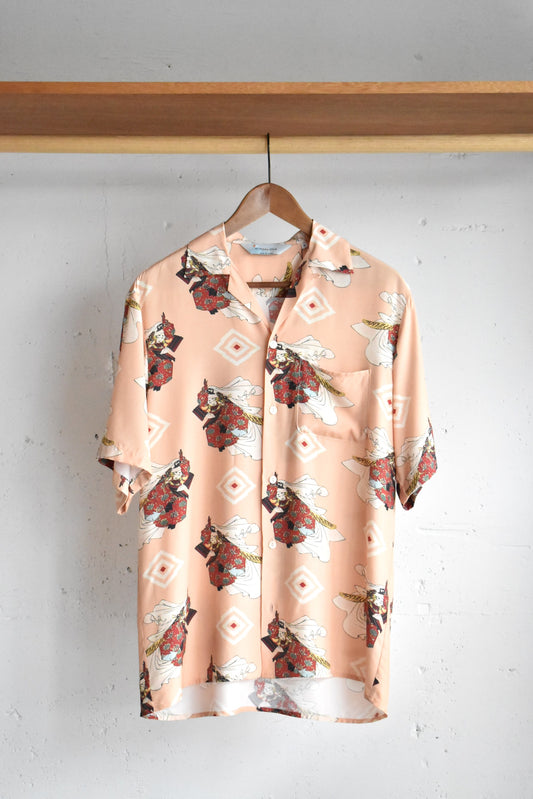 「NIPOALOHA」rayon s/s aloha shirt -牛若丸-