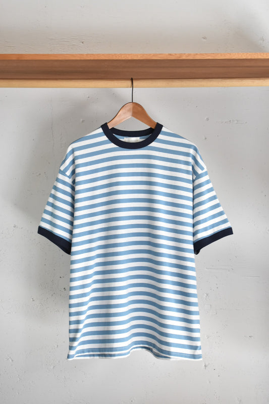 「soglia」american dry boerder Tee -blue-