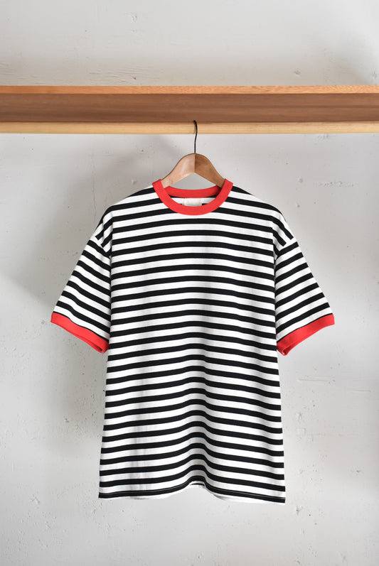 「soglia」american dry boerder Tee -black-