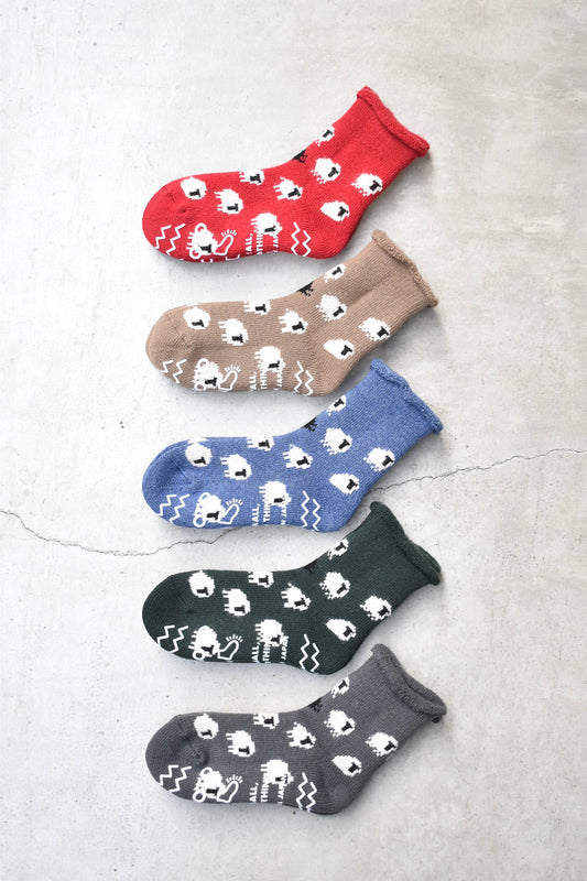 「ROTOTO」pile room socks "SHEEP"