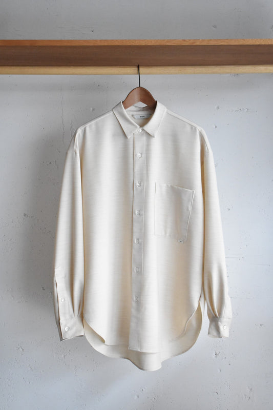 「amne」TROPICAL classic shirts -natural-