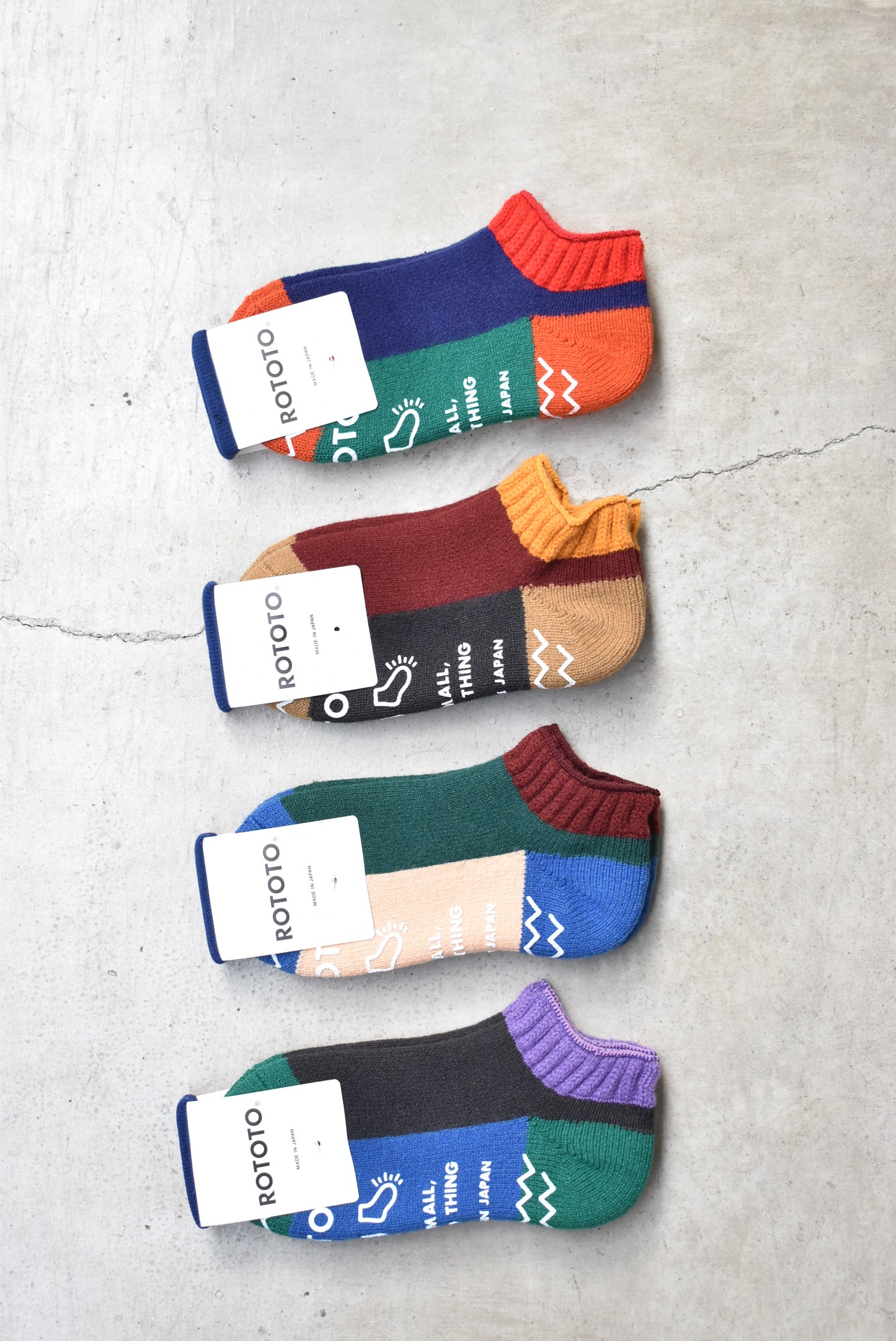 「ROTOTO」pile sockslipper "multi"