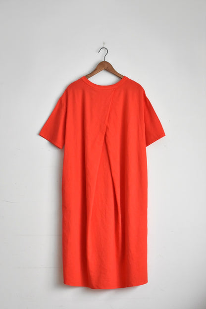「maillot」linen rich back tuck half sleeve shirt OP -salvia-