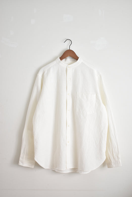 「maillot」sunset new stand collar shirts -white-