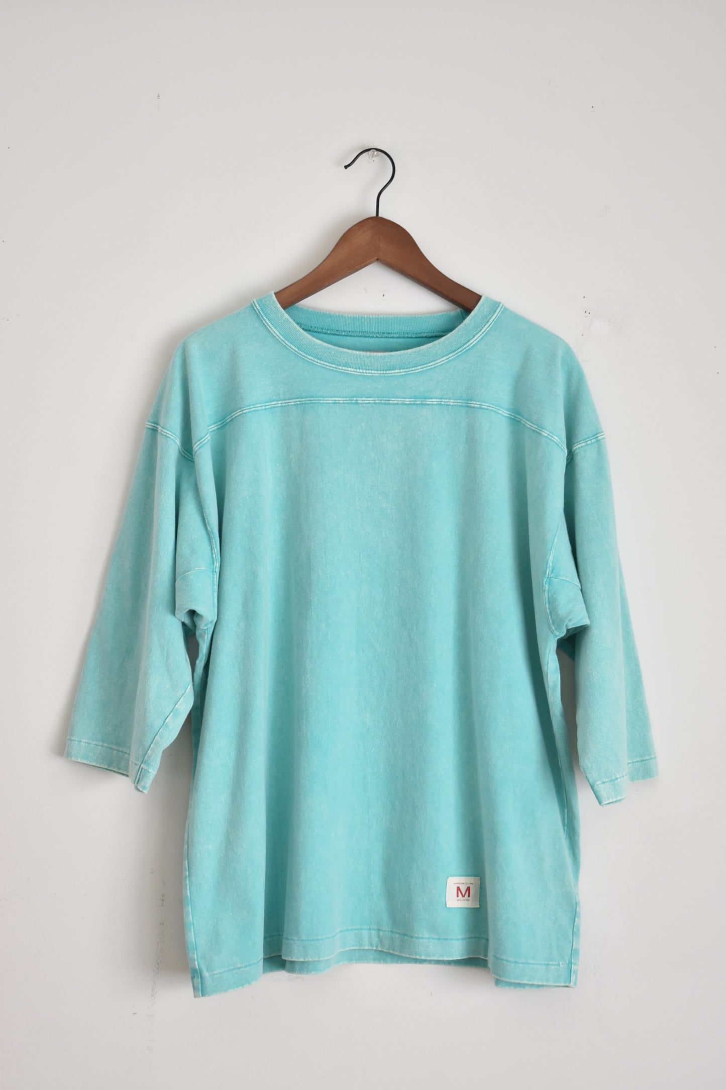 「imprestore」"sonya"foot ball tee t-cloth V.D -kinmiya blue-