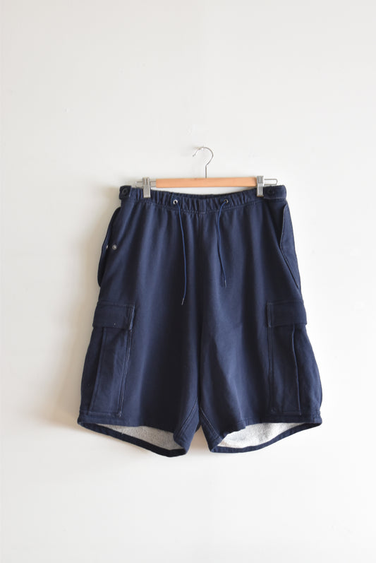「IMPRESTORE」sweat easy cargo shorts -navy-