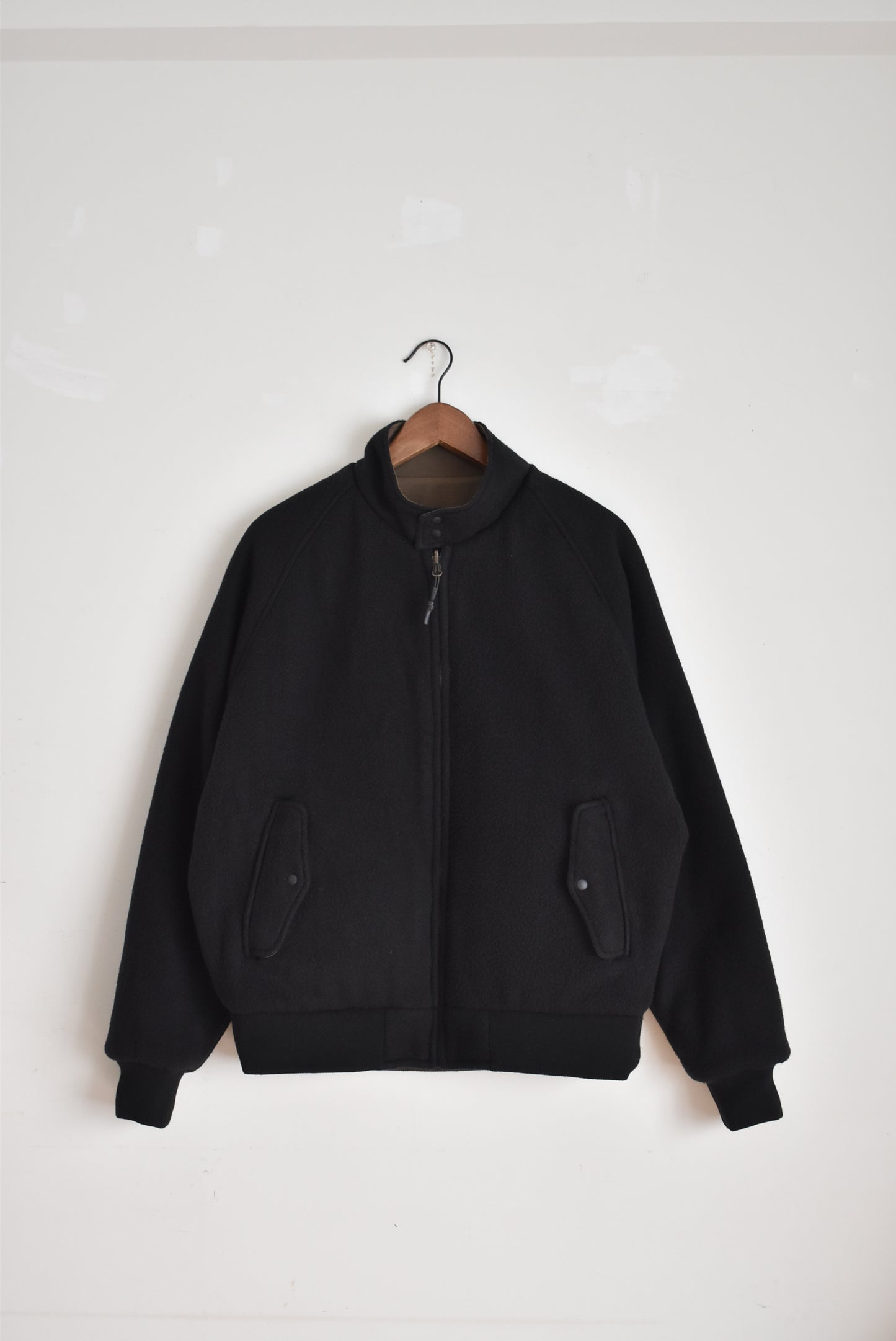 「BURLAP OUTFITTER」reversible G-9 jacket -woodland/black-
