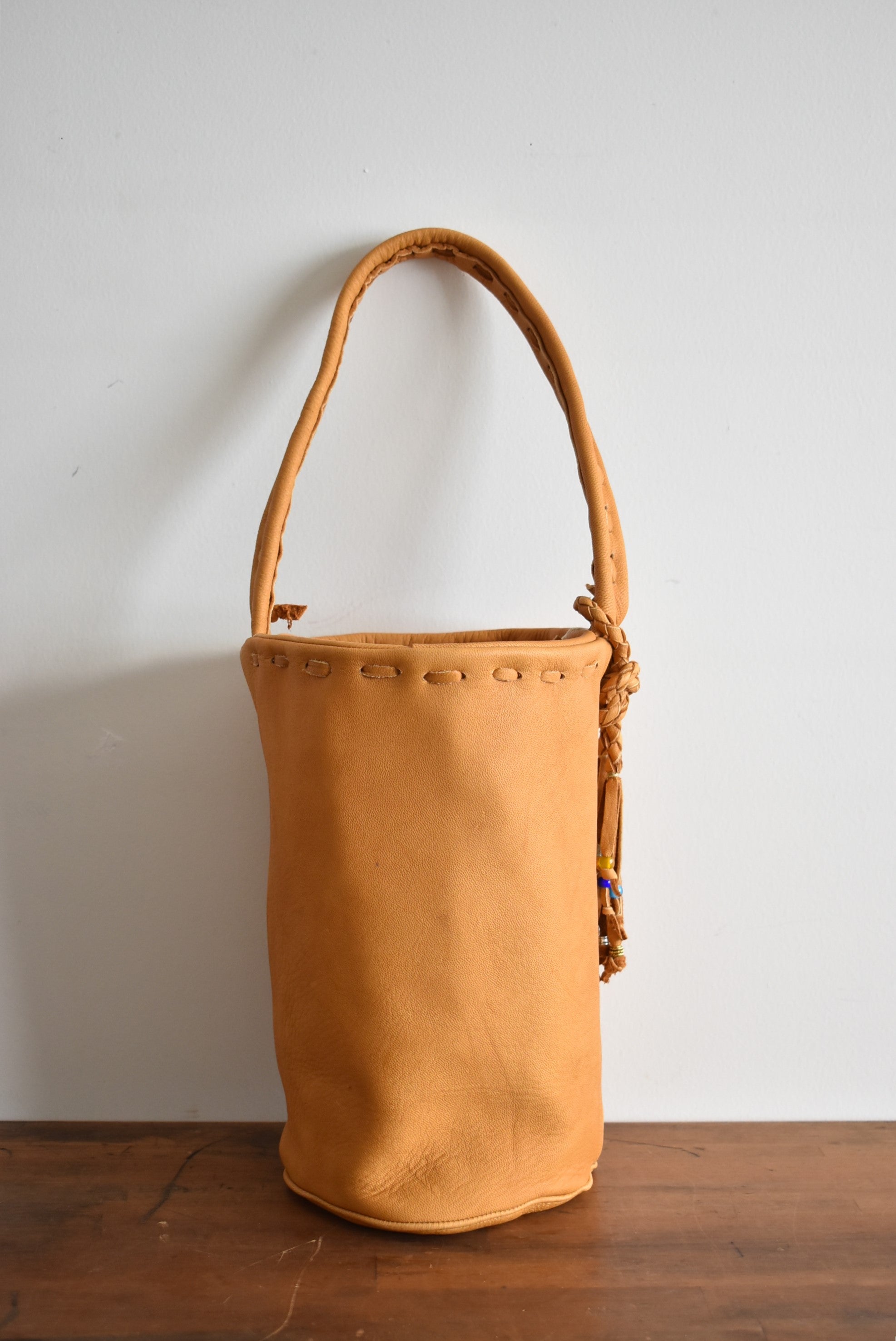 「nasngwam×early morning」one handle tote -camel-